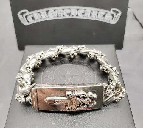 Chrome Hearts Thick Bracelet With Cross option S4