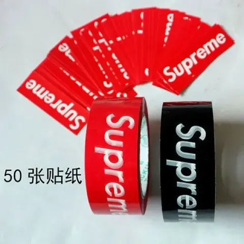 Supreme Tape option sup red 1 black 1 50 stickers