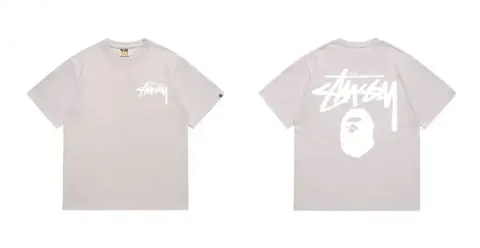 Bape x Stussy Tee option 201 gray