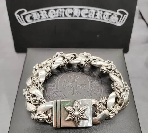 Chrome Hearts Thick Bracelet With Cross option S8