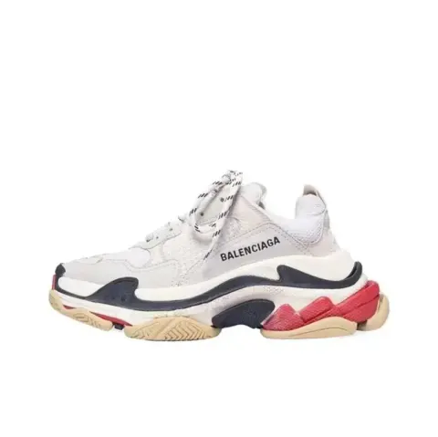 Balenciaga 3S White Shoes option white black red