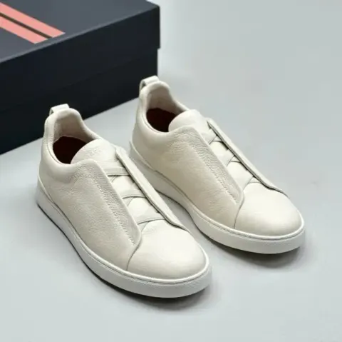 Zegna Triple Stitch Shoes option white