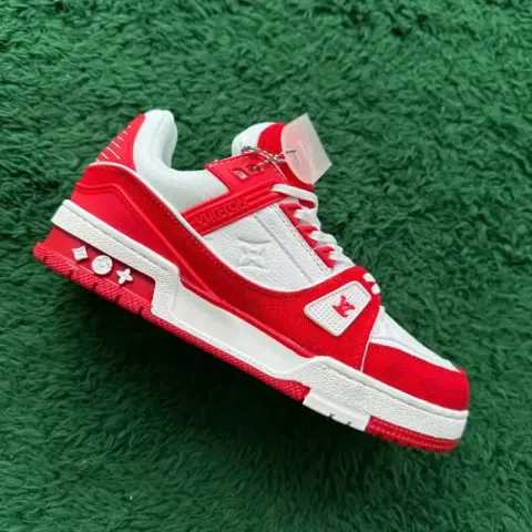 LV Trainers White Signature (Budget) option WHITE RED WHITE