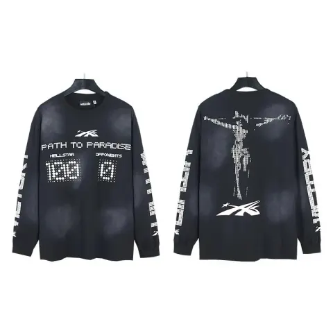 Hellstar Tee Hoodie option D117 Wash water black