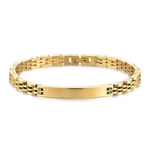 Lacoste Bracelet option Five beads gold-width 6mm [21CM]]