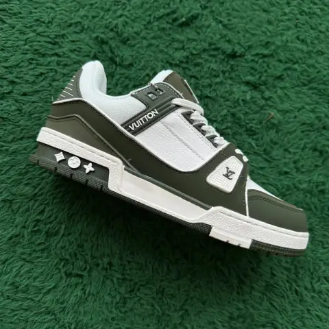 LV Trainers White Signature (Budget) option GREEN WHITE