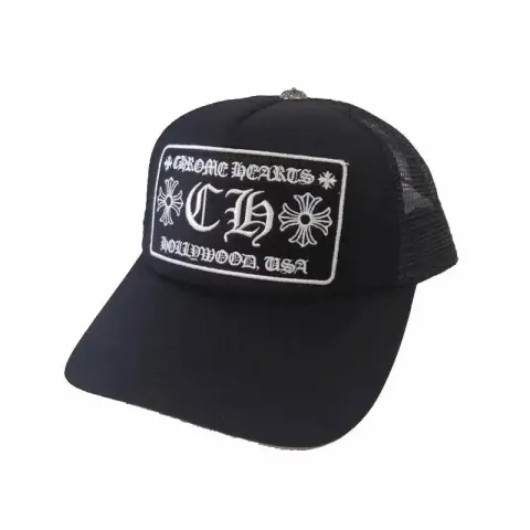 Chrome Hearts Caps option CH curved eaves all black