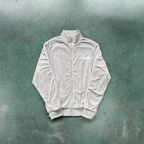 Corteiz Tracksuit Top option Gray velvet top