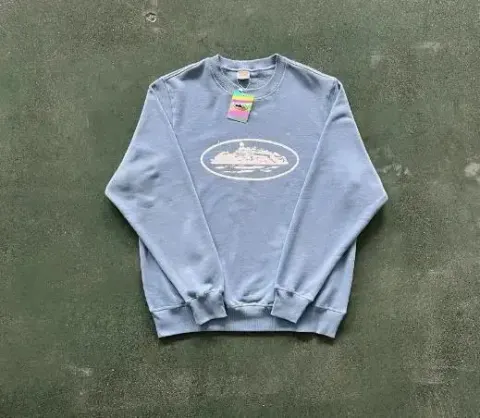 Corteiz Short option 001 round neck sweater/light blue