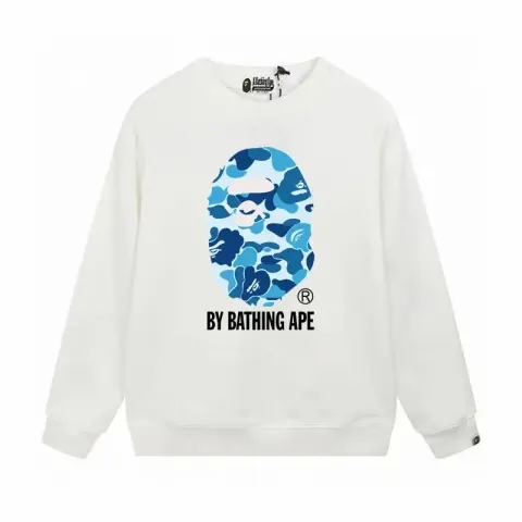 Bape Crewneck option W170 White Blue