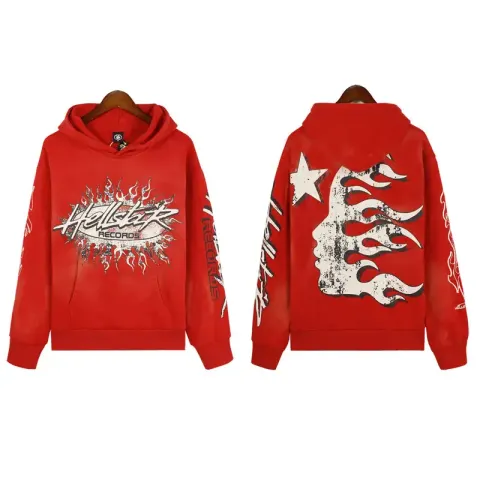 Hellstar Hoodie option Cotton hooded sweater DY-W05 red