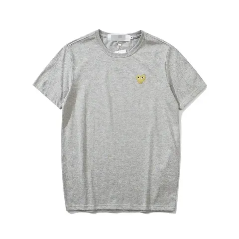 CDG Double Heart Tee option 2153 gray