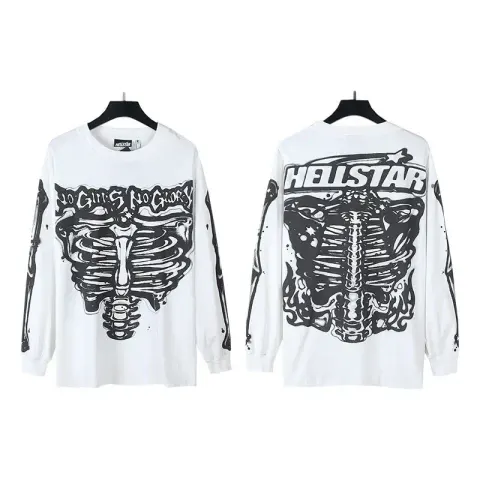 Hellstar Tee Hoodie option 562 white