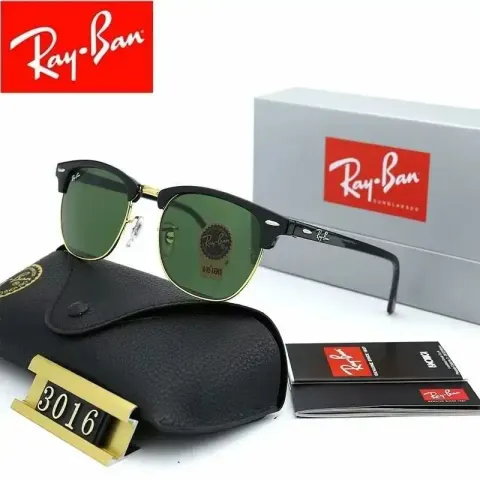Ray-Ban Sunglasses option 3016 gold black frame dark green distribution box