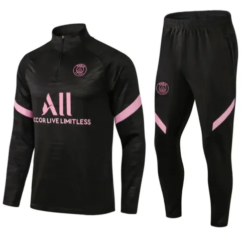 Football Set Tracksuit option 2122 Paris Black