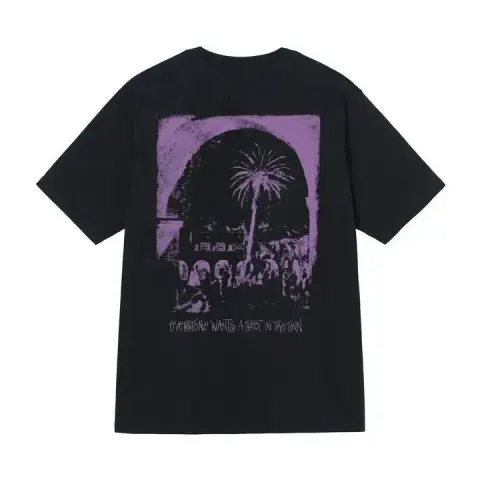 Stussy T-shirt option Black 【 Gate 】