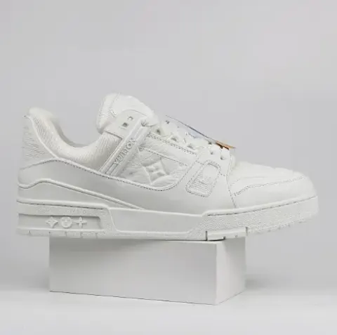 LV Trainers Monogram Black Denim Sneakers option 23
