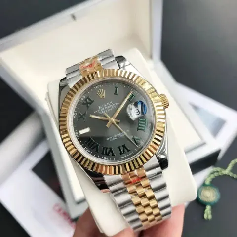 ROLEX option Golden Case Green Compass