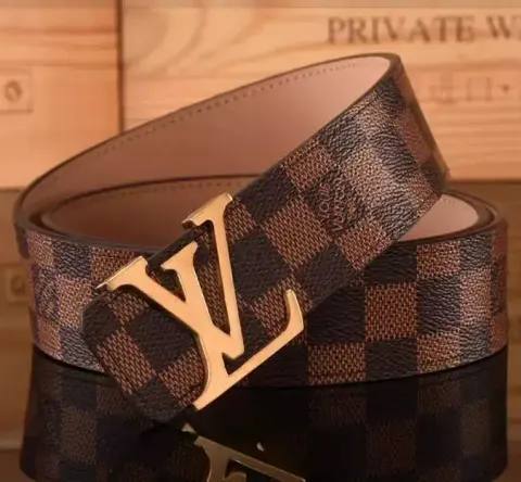 Budget LV Belt option L Classic Cage Gold Buckle