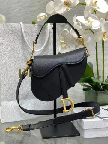 Dior Saddle Bag option Black 17 × 5 × 15cm