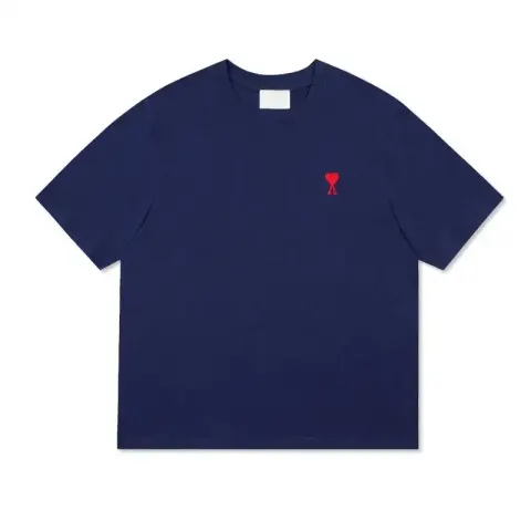 Ami Paris T-Shirts with Small Logo option Little Love-Tibetan Blue