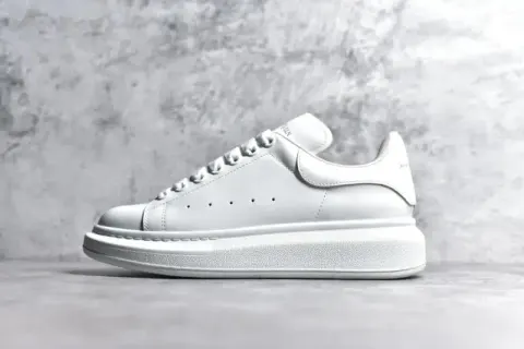 Alexander McQueen Trainers option Pure white and gray characters