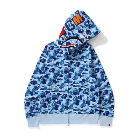 Bape Shark Hoodie (More CW) option 808 blue camouflage