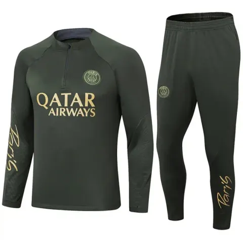 Football Set Tracksuit option 2324 Paris Army Green