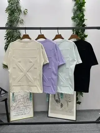 Off-White Scratch T-Shirt option Purple