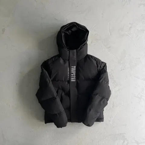 Trapstar Jacket option 2.0 Grey Embroidered Black Label Black Jacket
