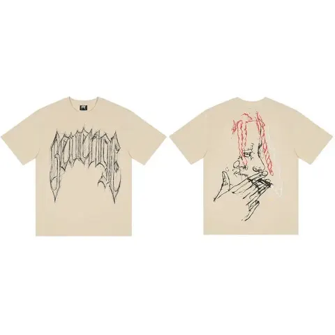 Revenge T-Shirts option Khaki apricot small 4 co branded heads