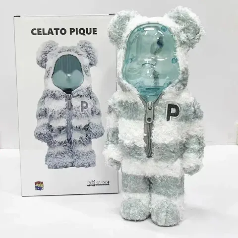Be@RBRICK 400% option Blue Pajama Bear