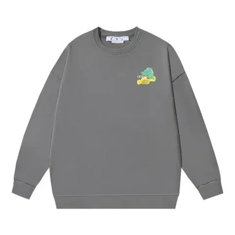 Off-White White Crewneck option 125 dark gray