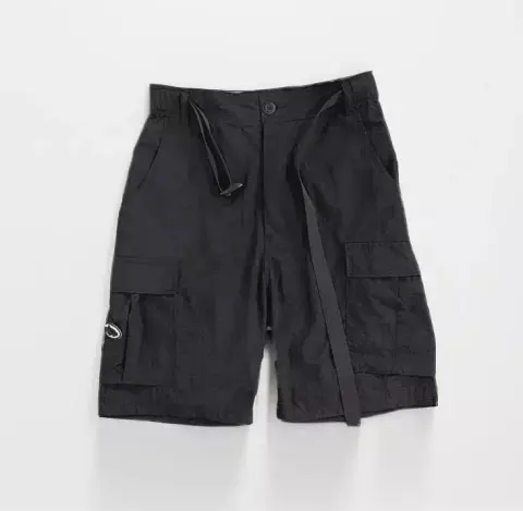 Corteiz Classic Cargo Triple Black Logo Shorts option Nylon Panties