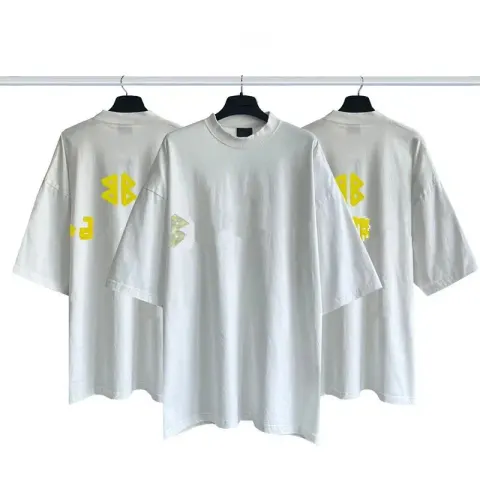 Balenciaga Tees option masking tape white
