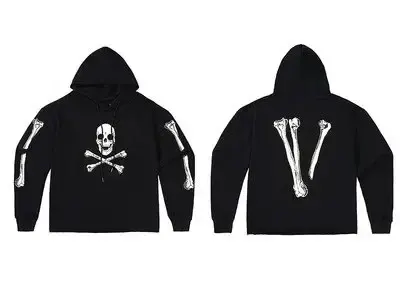 VLONE Hoodie option Skull Head Black White V
