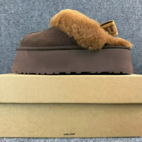 High Grey UGG Shoes option Platform Square Kert Slippers 3474-Color