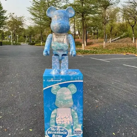 Unique Medium BearBrick option Water Ripple Qianqiu