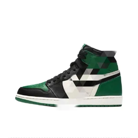 Jordan 1 Union Black Toe option Black green toes