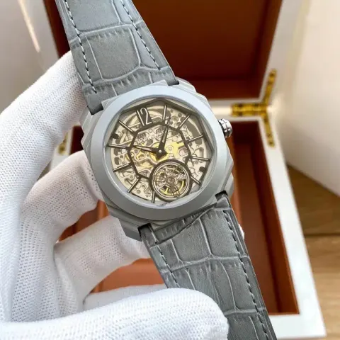 Bvlgari Watch option [strip plate] titanium ash shell-hollow