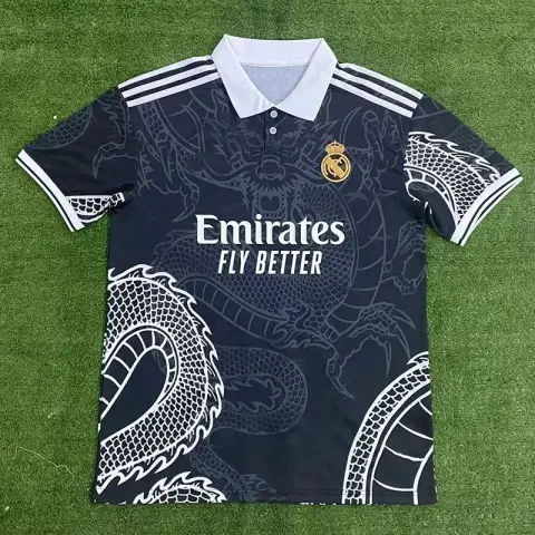 JERSEYS option Real Madrid Black Dragon
