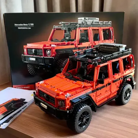 Lego Technic, Mercedes-Benz G 500 option High Brick Edition-Orange Benz Large G500-2891 Granules