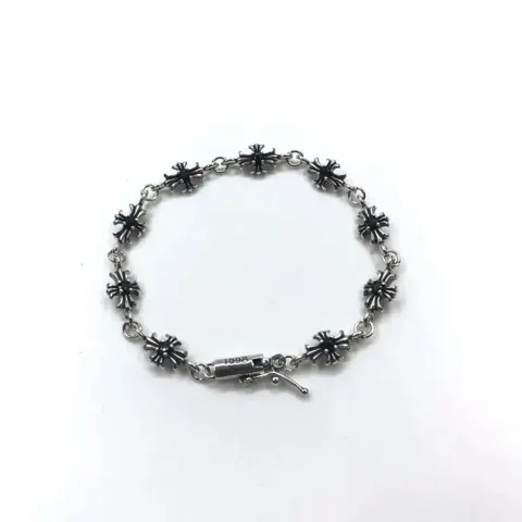 Chrome Hearts Bracelet with Crosses option 5 Vintage Black Diamond Bracelet
