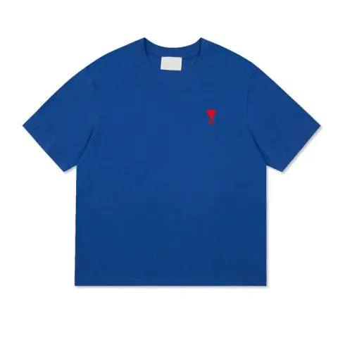 Ami Paris T-Shirts with Small Logo option Little Love-Scarlet Blue