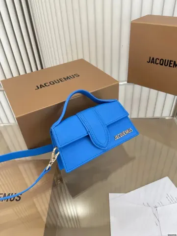 Jacquemus Handbag option Blue hand messenger bag small 18cm with
