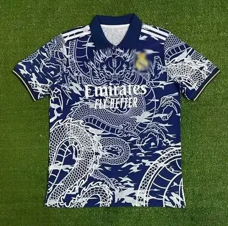 24-25 Napoli Fans Version Jersey option Real Madrid Blue Dragon