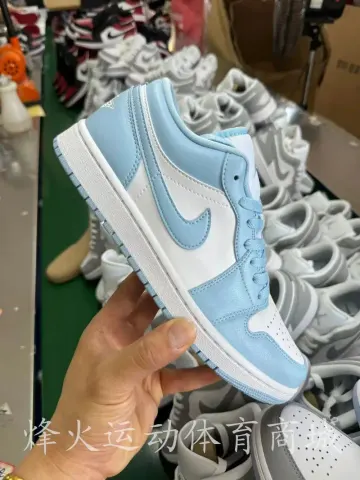 Jordan 1 Low Shoes option White card blue DC0774-141