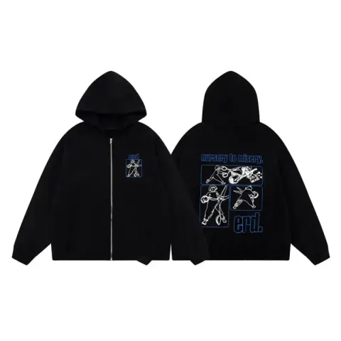 ERD Hoodies option Style 3 zipper sweater