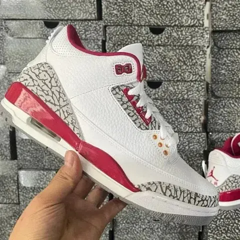 Jordan 3 Fragment Shoes option Aj3 Cardinals