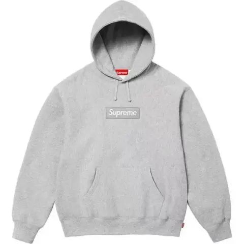 Supreme Leopard Box Hoodie option E586# flower ash
